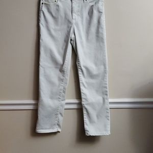 ELLEN DEGENERES White stretch jeans size 4